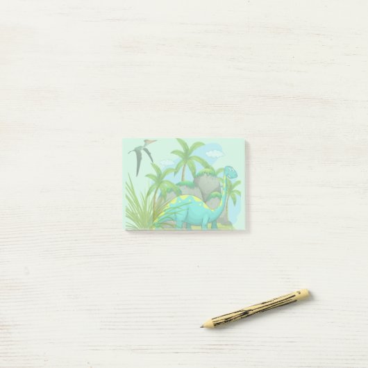 Niedlich Dinosaurier Post-it Klebezettel (Auf Schreibtisch)