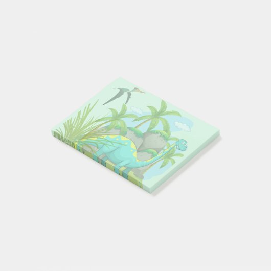 Niedlich Dinosaurier Post-it Klebezettel (angewinkelt)