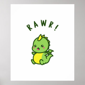 Niedlich Dinosaurier Poster