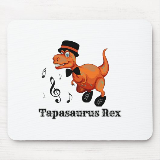 Niedlich Dinosaurier Stecht Tanzgeschenk - Tapasau Mousepad (Vorne)