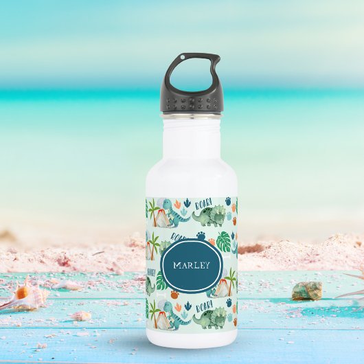 Niedlich Dinosaurier T Rex Triceratops Kinder Edelstahlflasche