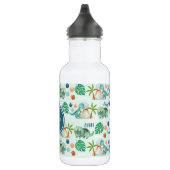 Niedlich Dinosaurier T Rex Triceratops Kinder Edelstahlflasche (Rechts)