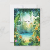 Niedlich Dinosaurier Vielen Dank Karte (Rückseite)