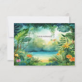 Niedlich Dinosaurier Vielen Dank Karte (Rückseite)