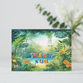 Niedlich Dinosaurier Vielen Dank Karte