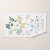 Niedlich Dinosaurier Watercolor Personalisiert Bab Handtuch (Handtuch)