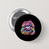 Niedlich Dj Oaster Bunny Button (Vorne & Hinten)