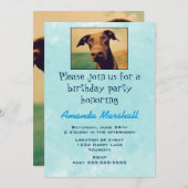 Niedlich Doberman Birthday Party Einladung (Vorne/Hinten)