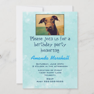 Niedlich Doberman Birthday Party Einladung