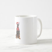 Niedlich Doberman Christmas Tree Lights Dog Lover Kaffeetasse (VorderseiteRechts)