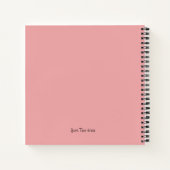 Niedlich Doberman Pinscher Pink Spiral Lined Notizblock (Rückseite)