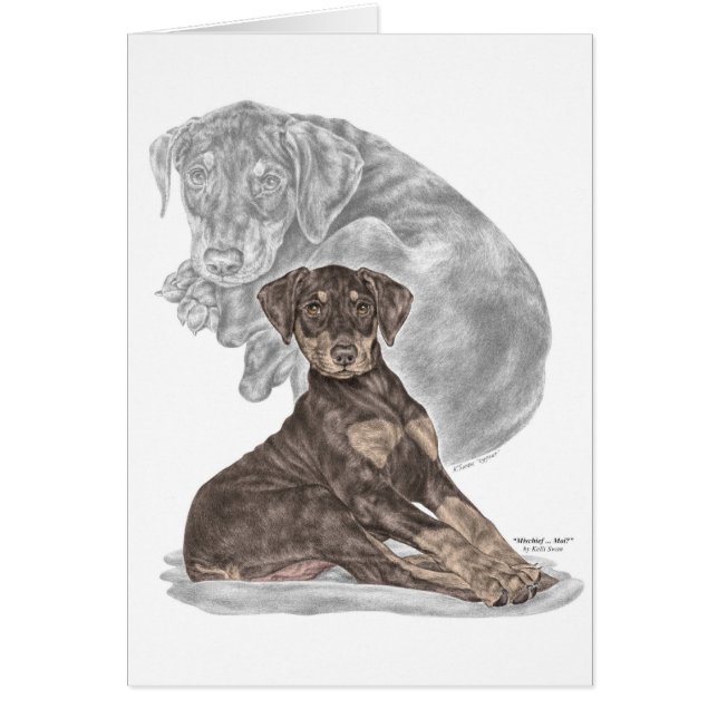 Niedlich Doberman Pinscher Puppy (Vorne)