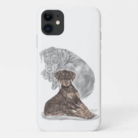 Niedlich Doberman Pinscher Puppy Case-Mate iPhone Hülle (Rückseite)