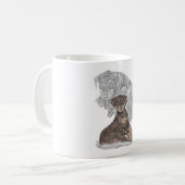 Niedlich Doberman Pinscher Puppy Kaffeetasse (Vorderseite Links)