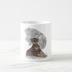 Niedlich Doberman Pinscher Puppy Kaffeetasse