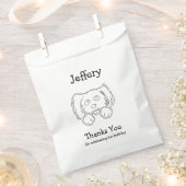 Niedlich Dog Danke Geschenktütchen (Ausgeschnitten)