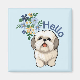 Niedlich Dog Hello Magnet