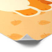 Niedlich Dog Kawaii Spitz Poster (Ecke)