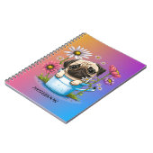 Niedlich Dog Spiral Foto Notebook Notizblock (Linke Seite)