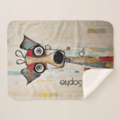 Niedlich Doggie Personalisiert Sherpadecke (Vorderseite (Horizontal))