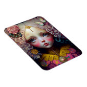 Niedlich Doll Girl Pink Hair Magnet (Rechte Seite)