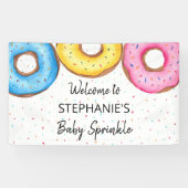 Niedlich Donut Baby Sprinkle Banner (Horizontal)