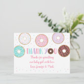 Niedlich Donut Baby Sprinkle Danke (Stehend Vorderseite)
