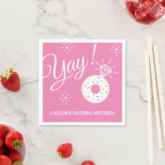 Niedlich Donut Brautparty / Junggeselinnen-Abschie Serviette (Beispiel)