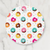 Niedlich Donut Flamingo Pool Party Vielen Dank zum Geschenkanhänger (Rückseite)