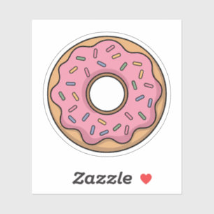 Niedlich Donut   Kinder Aufkleber