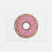 Niedlich Donut | Kinder Fleecedecke (Vorderseite (Horizontal))