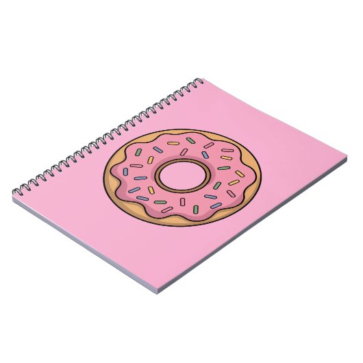 Niedlich Donut | Kinder Notizblock (Linke Seite)