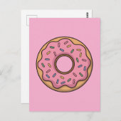 Niedlich Donut | Kinder Postkarte (Vorne/Hinten)