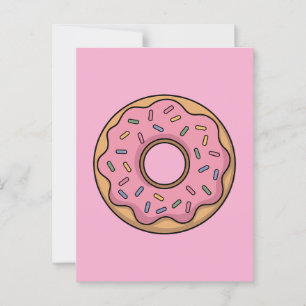 Niedlich Donut   Kinder Postkarte