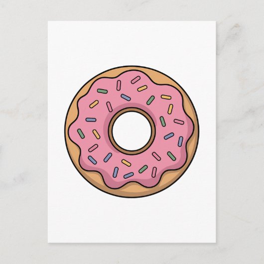 Niedlich Donut | Kinder Postkarte (Vorderseite)