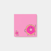 Niedlich Donut Novelty Pink Post-it Klebezettel (Vorderseite)