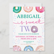 Niedlich Donut Party Sweet zwei 2. Geburtstag