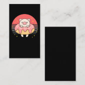 Niedlich Donut Pig Lover Visitenkarte (Vorne/Hinten)