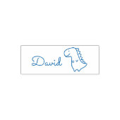 Niedlich Doodle Dinosaurier Individuelle Name Pers Permastempel (Design)