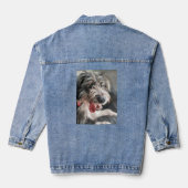 Niedlich Doodle Dog Denim Jacket Jeansjacke (Rückseite)