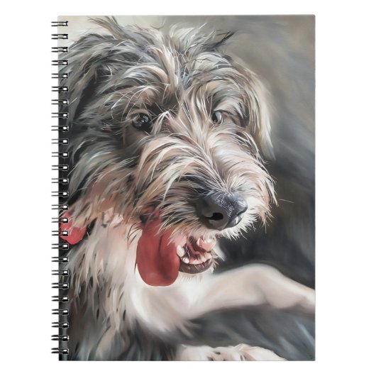 Niedlich Doodle Dog Spiral Foto Notebook Notizblock (Vorderseite)