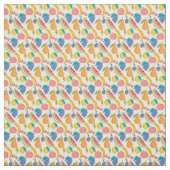 Niedlich Doodle Fruit Summer Frucht Muster Stoff (Muster)