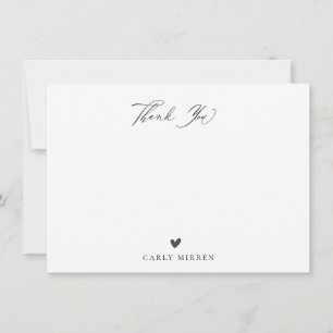 Niedlich Doodle Heart Pattern Vielen Dank für Ihr  Mitteilungskarte