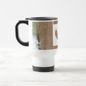 Niedlich Doodle Hearts Couple Beach Monogram-Gesch Reisebecher (Links)