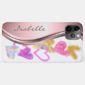 Niedlich Doodle Hearts Personalisiert Case-Mate iPhone Hülle (Rückseite (Horizontal))
