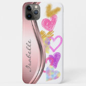 Niedlich Doodle Hearts Personalisiert Case-Mate iPhone Hülle (Rückseite)