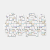 Niedlich Doodle Kitten Faces Pattern Geschenkschachtel (Ungefaltet)