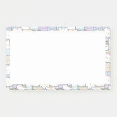 Niedlich Doodle Kitten Faces Pattern Post-it Klebezettel (Vorderseite)