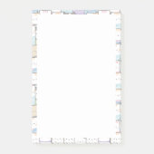Niedlich Doodle Kitten Faces Pattern Post-it Klebezettel (Vorderseite)