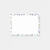 Niedlich Doodle Kitten Faces Pattern Post-it Klebezettel (Vorderseite)